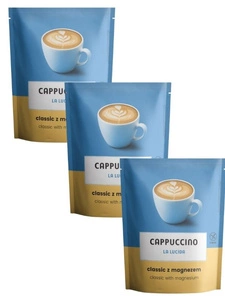 Kawa cappuccino w proszku o smaku klasycznym bezglutenowe instant 3x100g