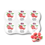 Rico Lychee Pudding deser liczi na wodzie kokosowej 6x65g