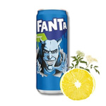 Fanta lemon z kwiatem czarnego bzu napój gazowany o smaku lemon elderflower w puszce 330ml