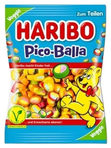 Haribo żelki pico balla wegetariańskie owocowe kółeczka niemieckie 160g