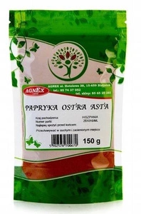 Przyprawa papryka ostra w proszku mielona do sosów i potraw agnex 150g