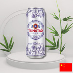 Piwo tsingtao chińskie lager Qing Hua Ci lekko chmielowy z dodatkiem ryżu puszka 5% 500ml