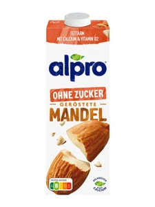 Alpro napój roślinny migdałowy bez cukru wegetariański naturalny niemiecki 1l