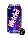 Napój koreański welch's winogoronowy gazowany to soda musująca o smaku soczystych winogron grape nongshim puszka 355ml