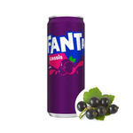 Fanta cassis napój gazowany o smaku porzeczkowym w puszce 330ml