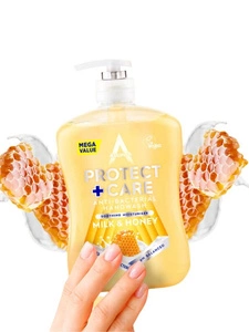 Astonish mydło w płynie antybakteryjne nawilżające ochronne milk honey angielskie 600ml