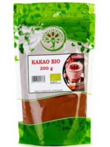 Kakao w proszku ekologiczne bio do wypieków ciasta koktajlu 10% tłuszczu z magnezem 200g