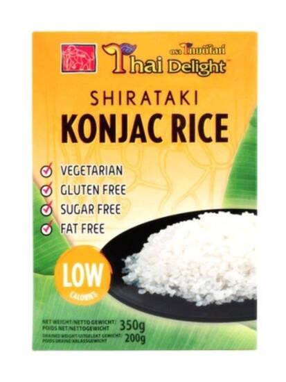 Konjac ryż shirataki tajski bezglutenowy keto bez kalorii azjatycki do zupy wegetariański thai 350g