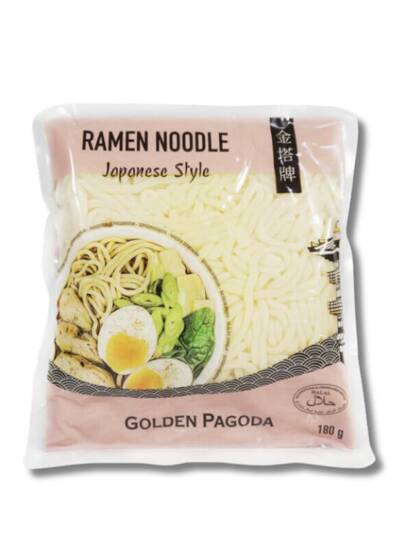 Makaron ramen świeży japoński gotowy do zupy halal golden pogoda 180g