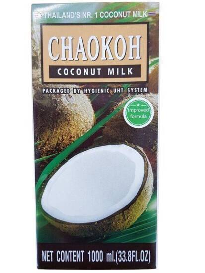 Mleczko Mleko Kokosowe Tajskie Napój Roślinny do Desreów Gęste Chaokoh 1l