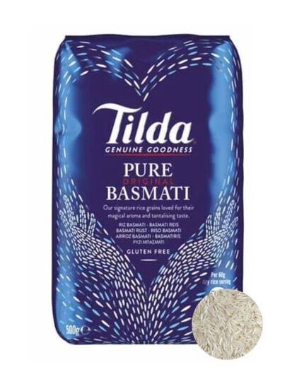 Ryż basmati długoziarnisty sypki rice basmanti bezglutenowy hiszpański tilda 500g